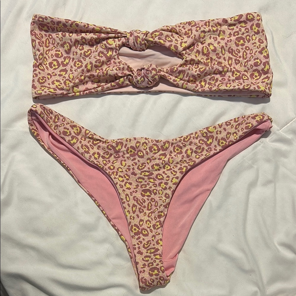 Leopard Print Bikini Set
